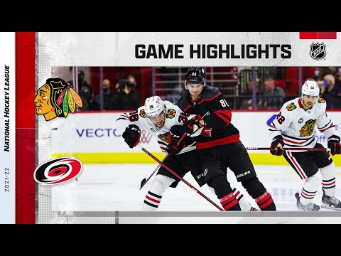Blackhawks @ Hurricanes 10/29/21 | NHL Highlights
