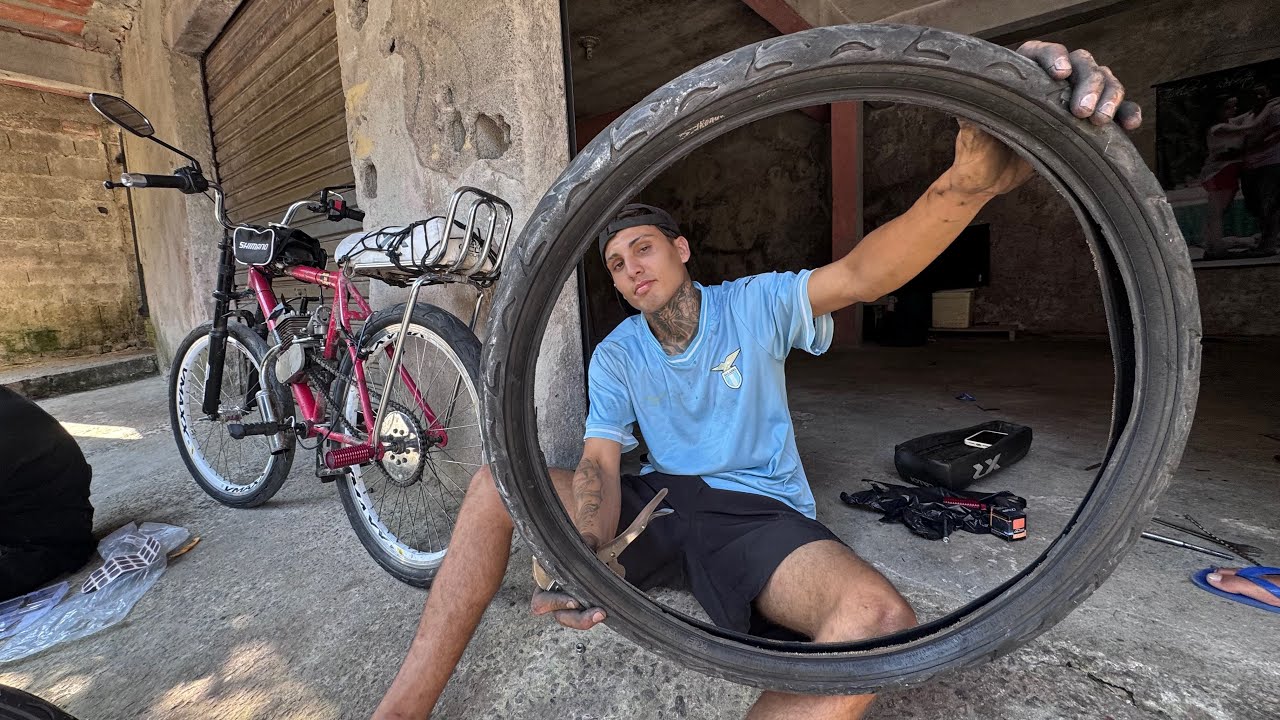 COMO COLOCAR PNEU KENDA NA BIKE MOTORIZADA 