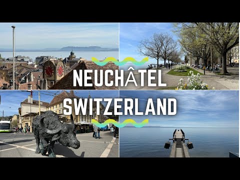 🇨🇭Hidden Place in Switzerland 😍 Neuchâtel - Walking Tour 4K HDR
