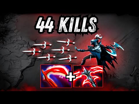 WTF -16 Armor Phantom Assassin (Desolator + Stygian Desolator) 44Kills Dota 2