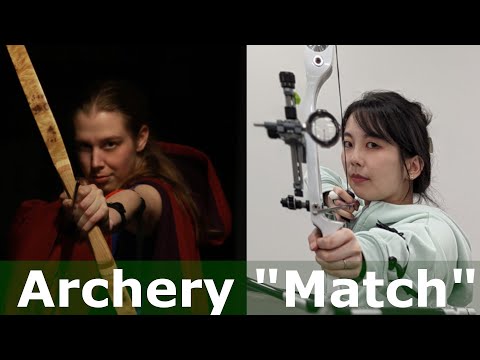 Recurve vs Long bow | Archery Fun 'Match'