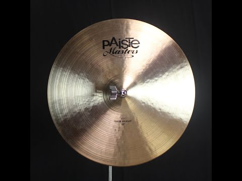 Paiste 16" Masters Thin Hi Hats - 935g/1184g (video demo) image 2