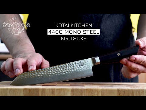 Kotai Kitchen Kiritsuke Chef Knife Review - 440C Mono Steel