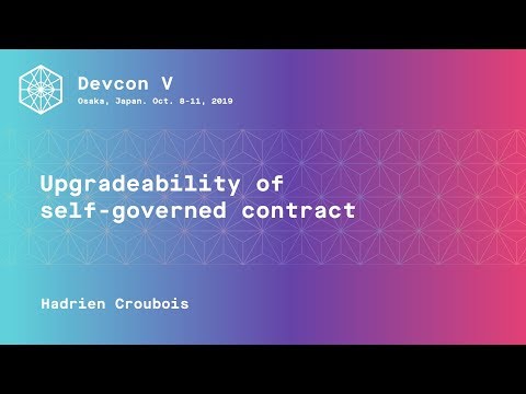 Upgradeability of self governed contract preview