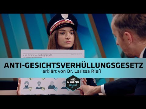 Anti-Gesichtsverhüllungsgesetz erklärt von Dr. Larissa Rieß  | NEO MAGAZIN ROYALE mit Jan Böhmermann