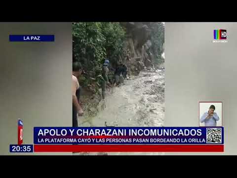 Apolo y Charazani incomunicados