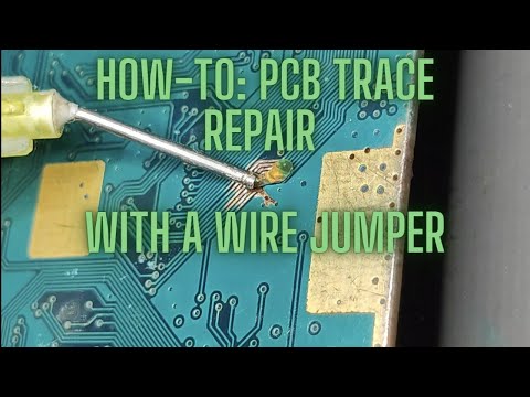 PCB Trace Repair With a Wire Jumper