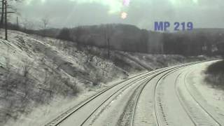 preview picture of video 'Amtrak Train 30 Cab Ride - Connellsville to Cumberland'