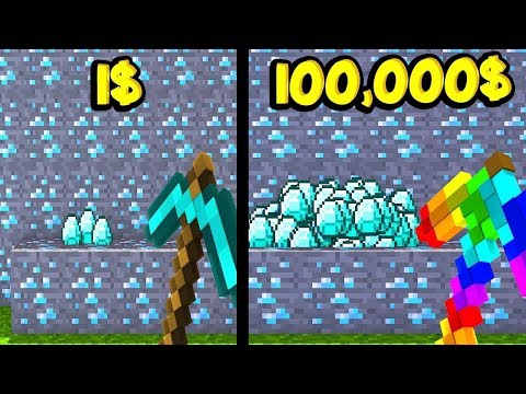 1 TL KAZMA VS 100.000 TL ÖZEL KAZMA! 😱 - Minecraft