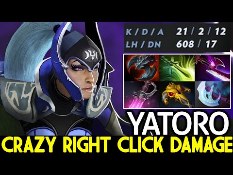 YATORO [Luna] Crazy Right Click Damage Super Hard Carry Dota 2