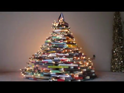 Как да си направите елха от книги