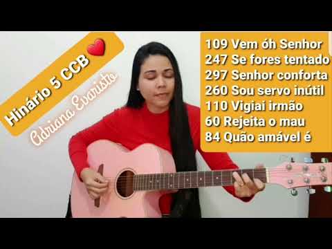 HINÁRIO 5 CCB Hinos de louvores COLETÂNEA Adriana Evaristo SINTA DEUS TE ABRAÇAR #HinosCCB #APDD