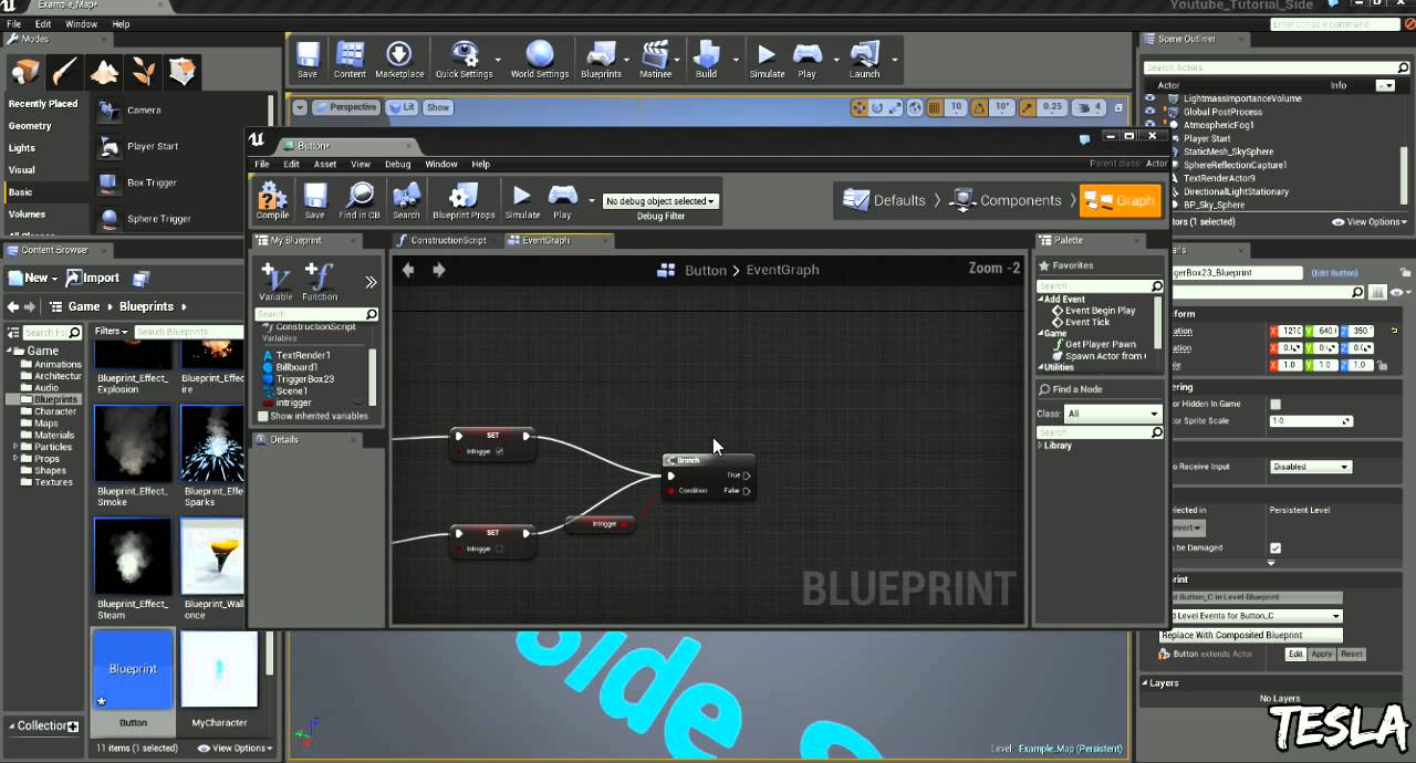 Unreal Engine 4 Tutorial - Interactable Button