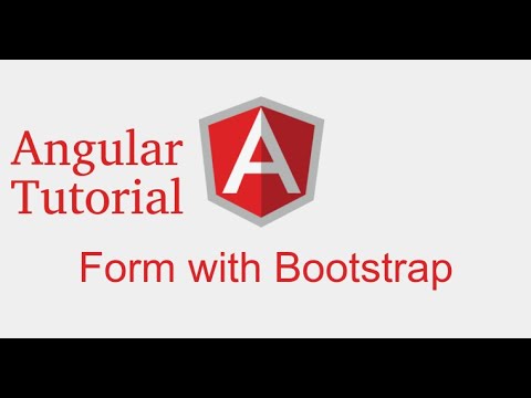 Angular forms tutorial form with bootstrap