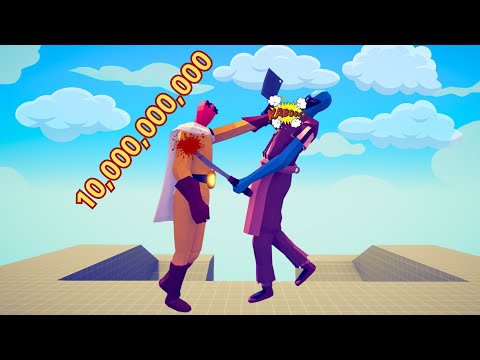 10,000,000,000 DAMAGE BUTCHER vs EVERY UNIT - Totally Accurate Battle Simulator TABS