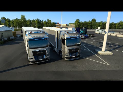 ETS 2 Multiplayer Timelapse -Hamburg- Rotterdam (Euro Truck Simulator 2 Timelapse) via CD Route