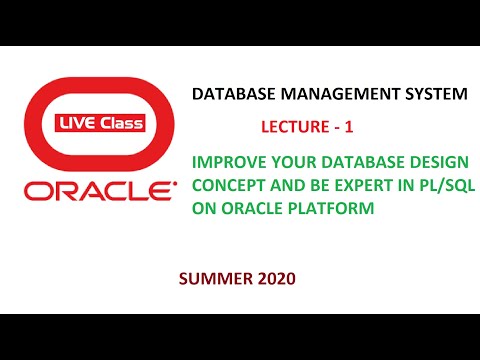 Database Programming Using Oracle Plsql Lecture 1