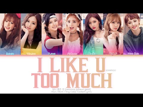 SONAMOO (소나무) 넘나 좋은 것 (I Like U Too Much) Color Coded Lyrics (Han/Rom/Eng)
