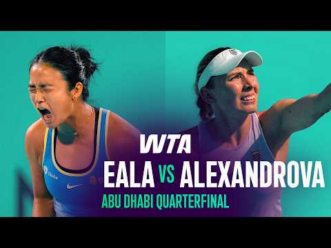 Alexandra Eala vs. Ekaterina Alexandrova | 2026 Abu Dhabi Quarterfinal | WTA Match Highlights