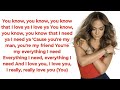 Jennifer Lopez - Take Care ~ Lyrics