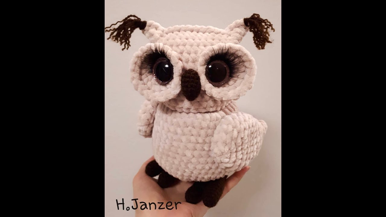 Gehäkelte Eule 1 Teil.
