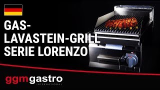 Grill à pierre de lave à gaz – 13,8 kW