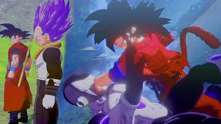 Limit Breaker SSJ4 Xeno Goku Saves Earth from Black Frieza