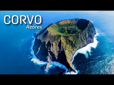 Corvo, Azores. Lonely crater in the middle of the Atlantic Ocean...