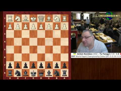 Anton Korobov - Spicy Attacking Rapidplay chess - 5/5 on First day of FIDE World Rapid 2016 !