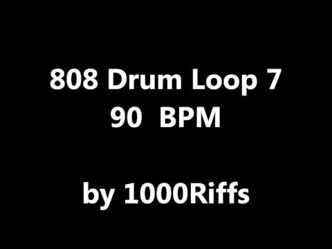 808 Drum Loop # 7 : 90 BPM - Beats Per Minute