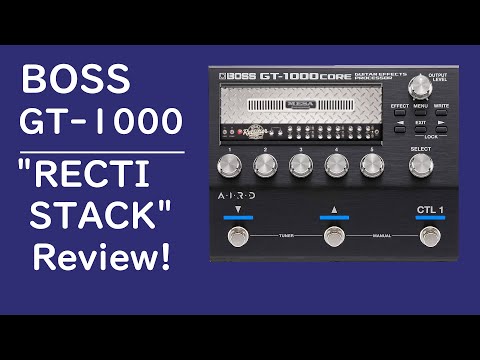 One of the best amp models ever? | Boss GT-1000 "RECTI STACK" Dual Rectifier Review for Metal!