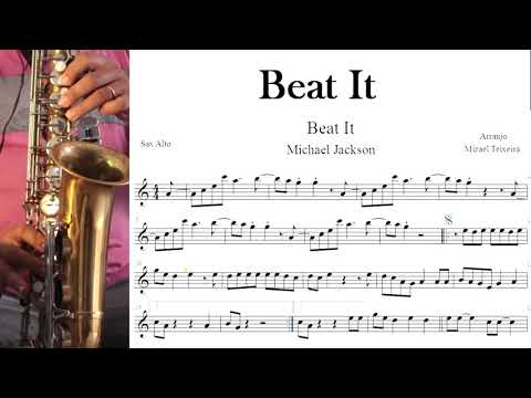 Beat It/Michael Jackson - Partitura - Sax Alto