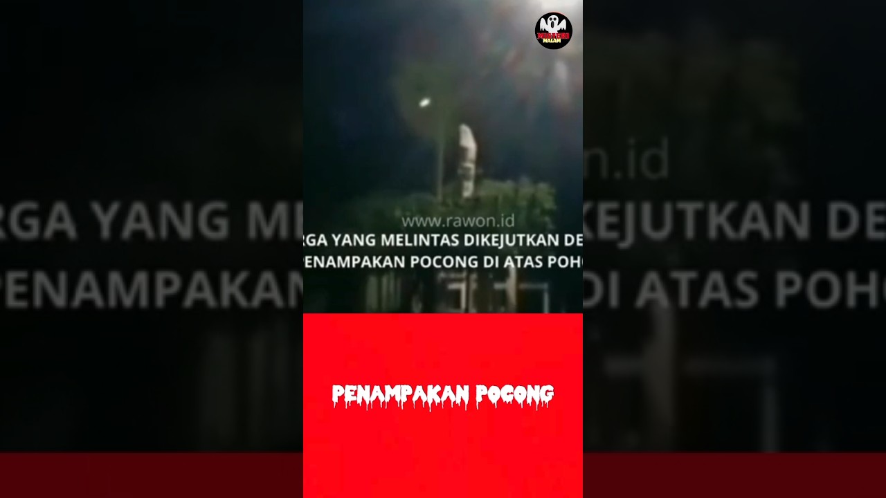 Penampakan Pocong Terbang di atas Pohon #penampakan #pocong #shortsfeed