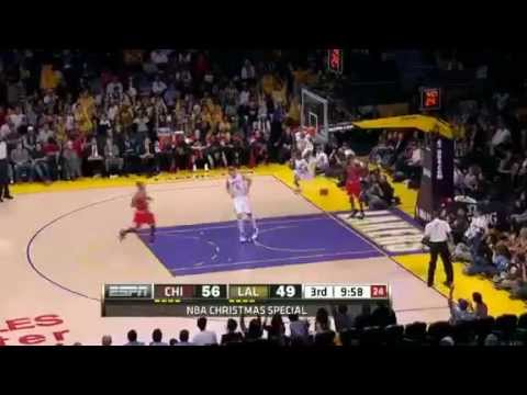 Los Angeles Lakers vs. Chicago Bulls (Kobe Bryant, 28 Pts vs. Derrick Rose, 22 Pts) Dec. 25, 2011