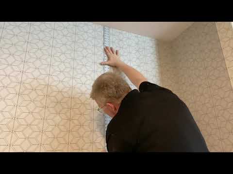 Double Cutting Geometric Wallpaper Without Losing Pattern - Spencer Colgan