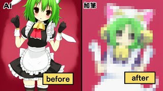 Waifu DiffusionAIに無理やりデジコを描かせる戦い#shorts