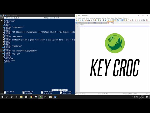 Key Croc intro to payloads and Nano editor