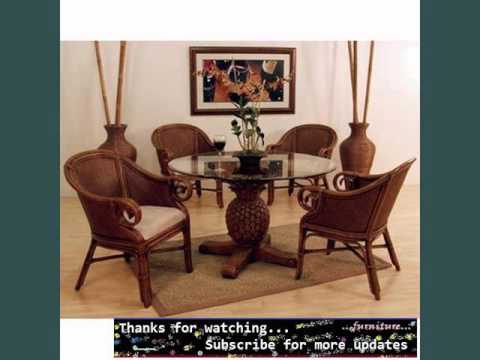 Indoor wicker dining chairs/ wicker furniture ideas