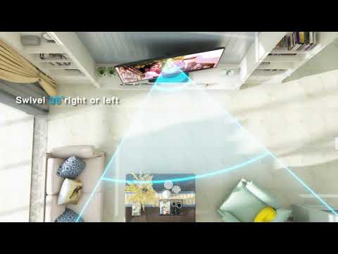 PERLESMITH PSTVS21 Swivel Tabletop TV Stand for 32-80 Inch TVs