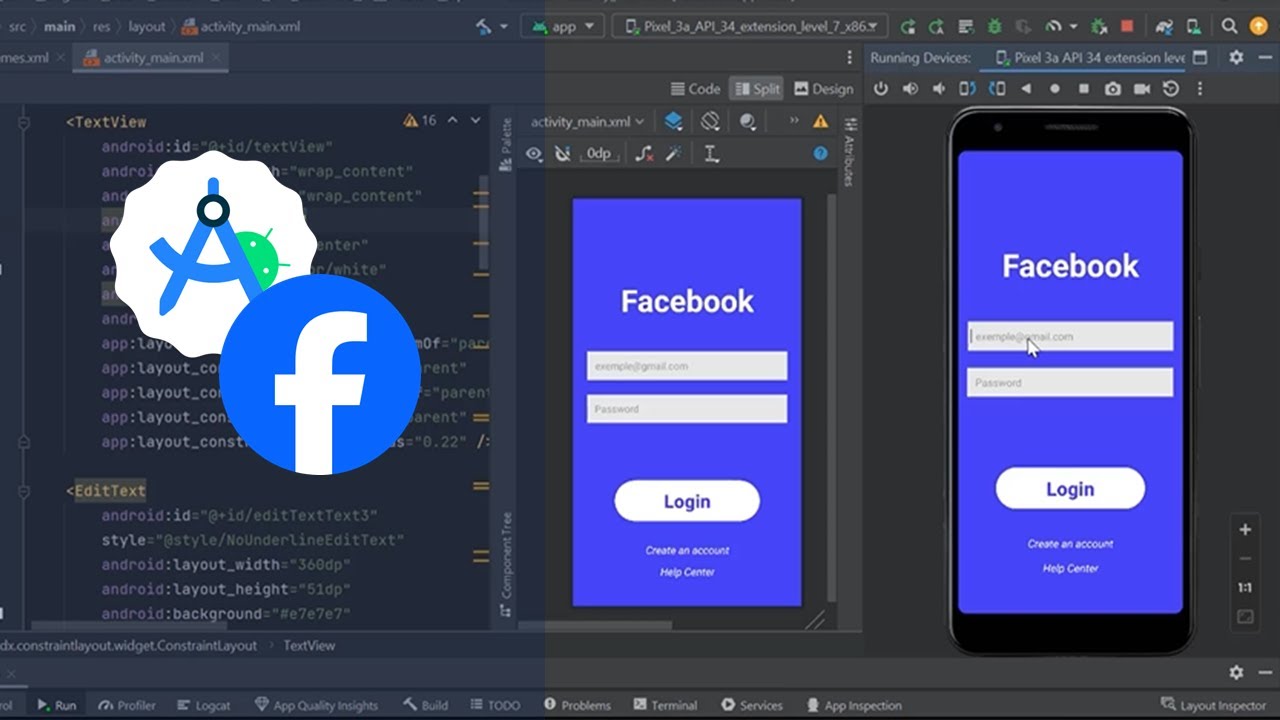 How to Build Facebook Login Interface in Android Studio | Step-by-Step Guide