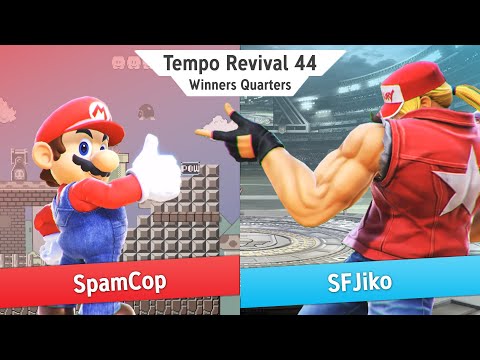 Tempo Revival 44 - SpamCop (Mario) Vs. SFJiko (Terry) - Winners Quarters - Smash Ultimate