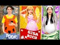 Poor Vs Rich Vs Giga Rich Pregnant In The Hospital - Funny Stories About Baby Doll Family