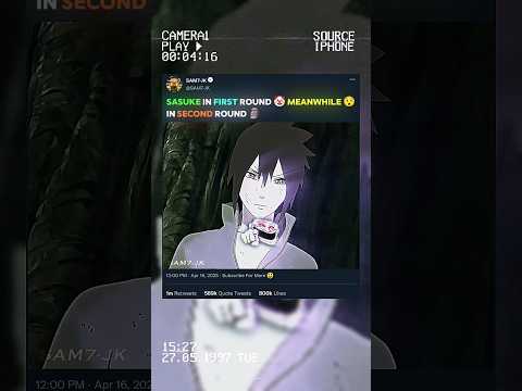 SASUKE REVENGE ON MADARA 🤯🗿