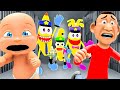 Baby and Daddy Escape EVIL BANANA FAMILY!