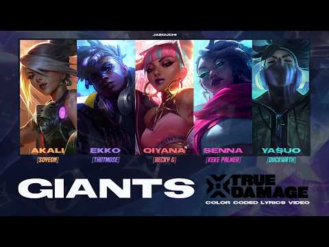 True Damage - GIANTS (ft. (G)I-DLE SOYEON, Becky G, Keke Palmer, DUCKWRTH, Thutmose) | Lyrics Video