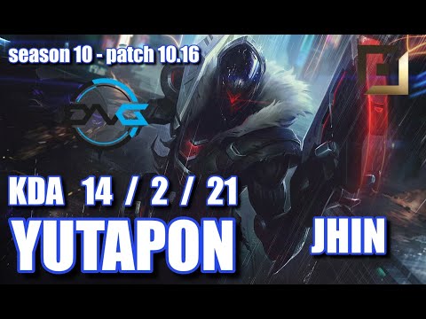 【韓国サーバー/GM/Duo Gaeng】DFM Yutapon ジン(Jhin) VS エズリアル(Ezreal) BOT - Patch10.16 KR Ranked【LoL】