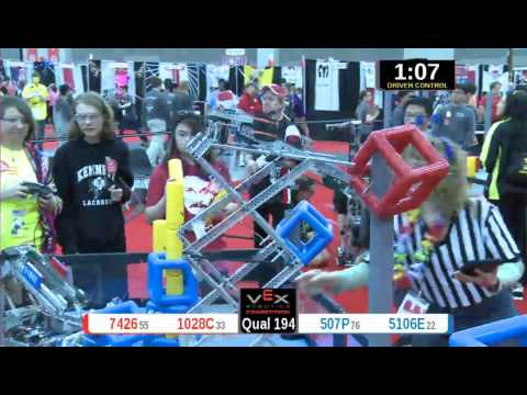 2015 VRC Engr Q194 - 7426 1028C vs 507P 5106E - 63 to 64 - VEX Worlds 2015 - Engineering Division