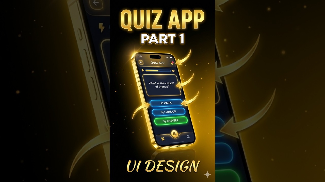 Quiz App in Kotlin Android Studio [ Kotlin ] Part 1 UI designing | Part 2 Soon
