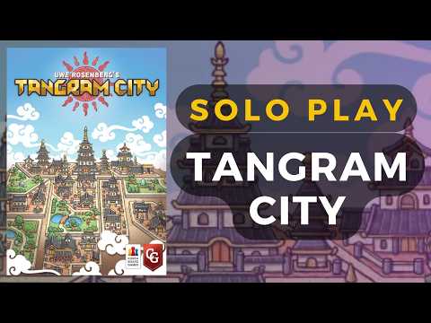 Tangram City Board Game Solo Playthrough | DaniCha