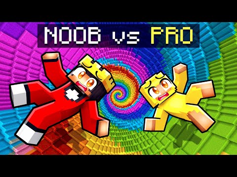 Mongo and Axy IMPOSSIBLE RAINBOW Challenge in Minecraft!